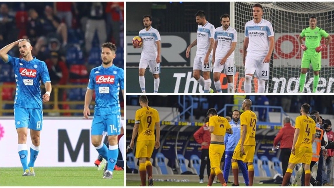 Classifiche a confronto: che tracollo per Lazio, Roma e Napoli!
