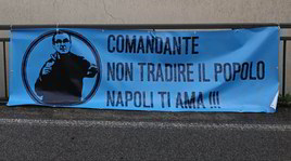 Striscione per Sarri: "Napoli ti ama, non tradire il popolo"