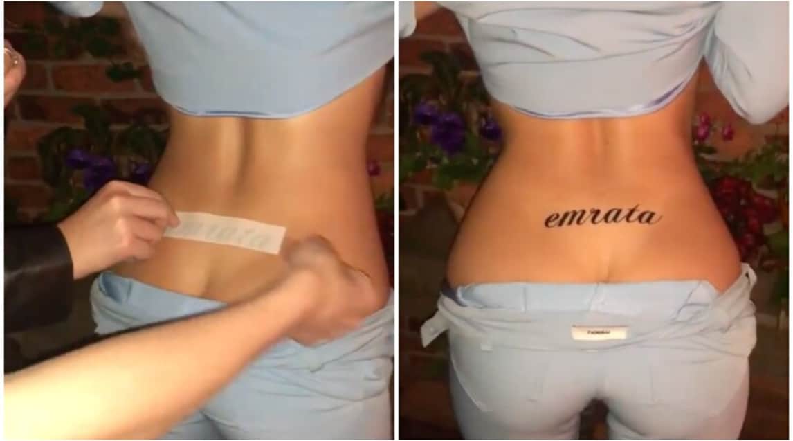 <p>La modella e attrice statunitense ha pubblicato su Instagram una storia che la ritrae mentre mostra il risultato del suo ultimo tatuaggio</p>
