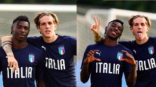 Italia U21: Zaniolo-Kean, che feeling in allenamento