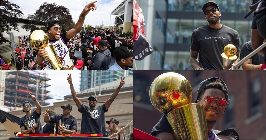 Raptors, che festa a Toronto per il titolo NBA!