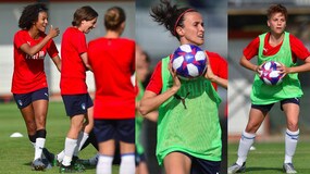 Italia donne, sorrisi e pallamano in allenamento