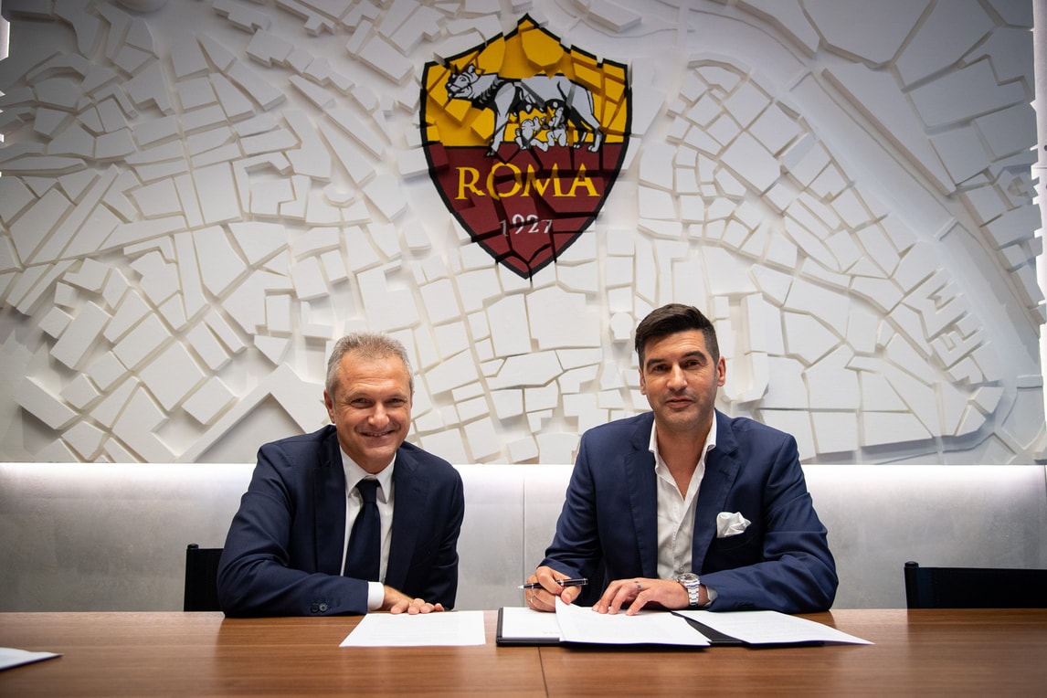 Roma, al via l’era Fonseca: firma e visita a Trigoria