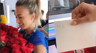 Diletta Leotta e il mazzo di rose. Chi è M.B?