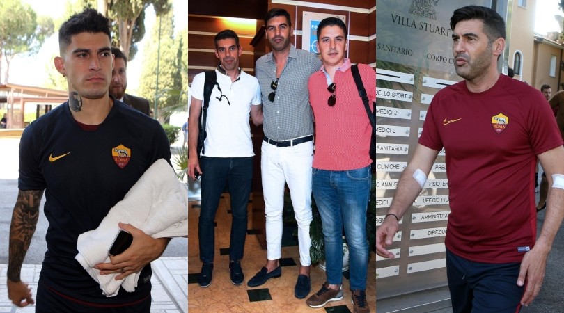 Roma, Fonseca a Villa Stuart per le visite mediche: presente Perotti
