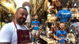 Manolas a Napoli è già nel presepe