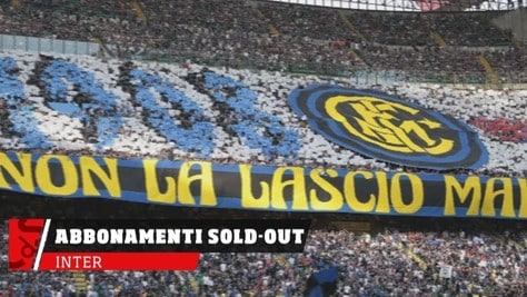 Inter, abbonamenti già sold-out