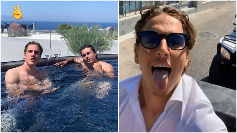Zaniolo, compleanno in Grecia: piscina e quad con gli amici