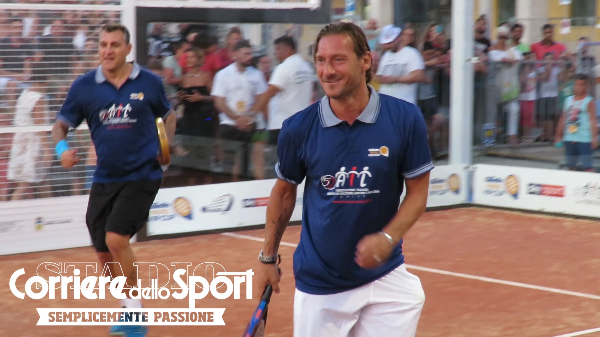 Totti-Vieri che coppia a padel!