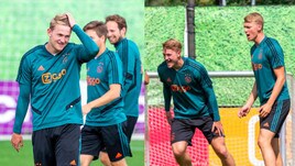 Juventus, De Ligt sorridente all'allenamento dell'Ajax