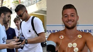 Lazio, visite mediche a Roma: autografi e foto per Milinkovic-Savic