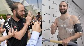 Higuain, visite e sorrisi con la Juve. La Roma osserva