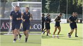 Roma, Dzeko da leader: guida il gruppo in allenamento