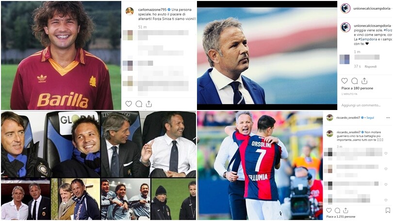 Mihajlovic, la solidarietà del mondo del calcio: i messaggi sui social