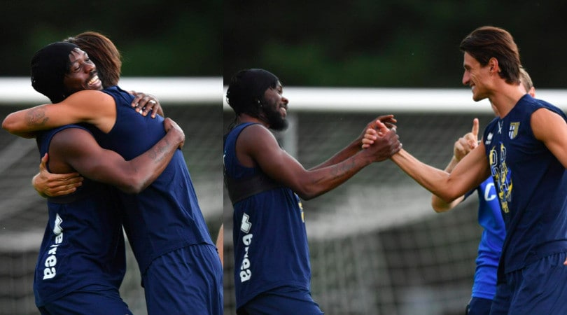 Inglese torna al Parma: che abbracci con Gervinho