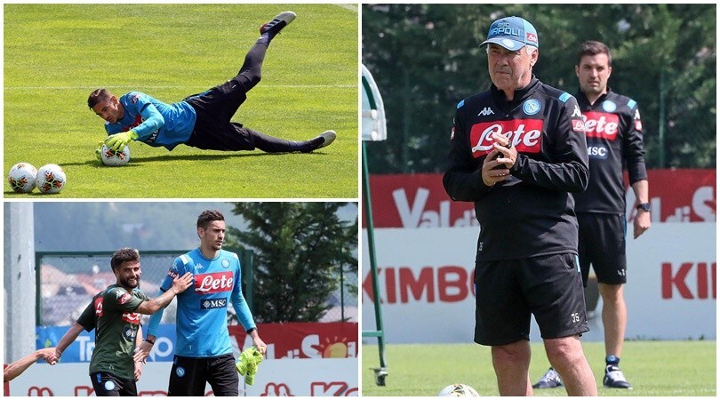Insigne si congratula con Meret! E Ancelotti si sfrega le mani