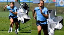 Lazio, Milinkovic-Savic e gli altri corrono con il paracadute