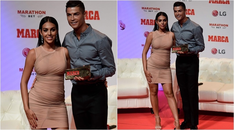 Cristiano Ronaldo ritira il Marca Leyenda: c'è anche Georgina