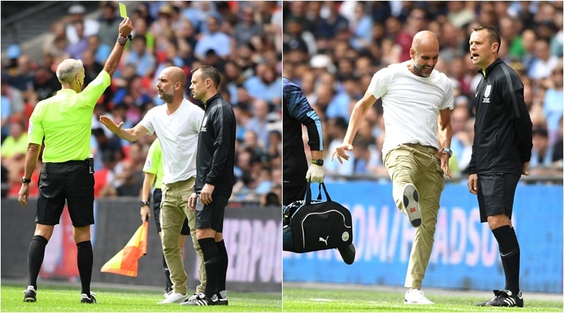 Guardiola ammonito per proteste durante Liverpool-Manchester City