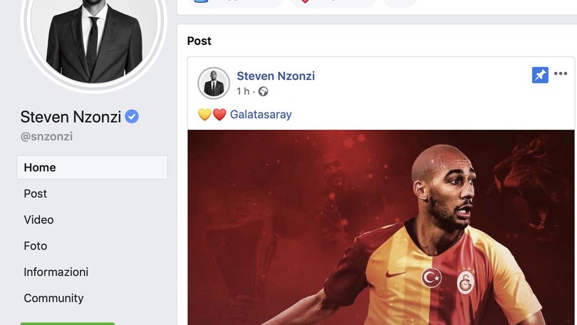 Roma, Nzonzi si annuncia al Galatasaray: posta la foto con la maglia dei turchi