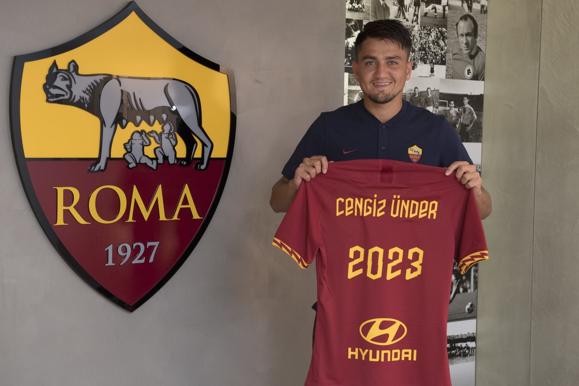 Roma, Ünder rinnova fino al 2023: tutte le immagini