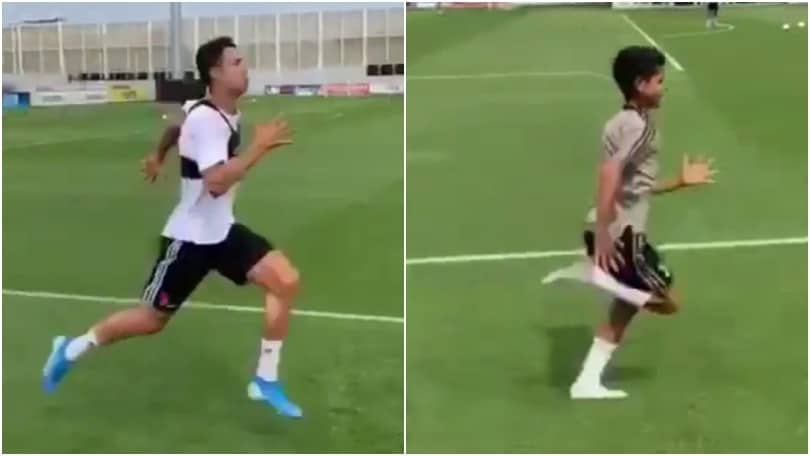 Ronaldo si allena con Cristianinho