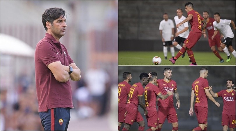 Perotti, Dzeko e Kluivert trascinano la Roma: 3-1 all'Arezzo