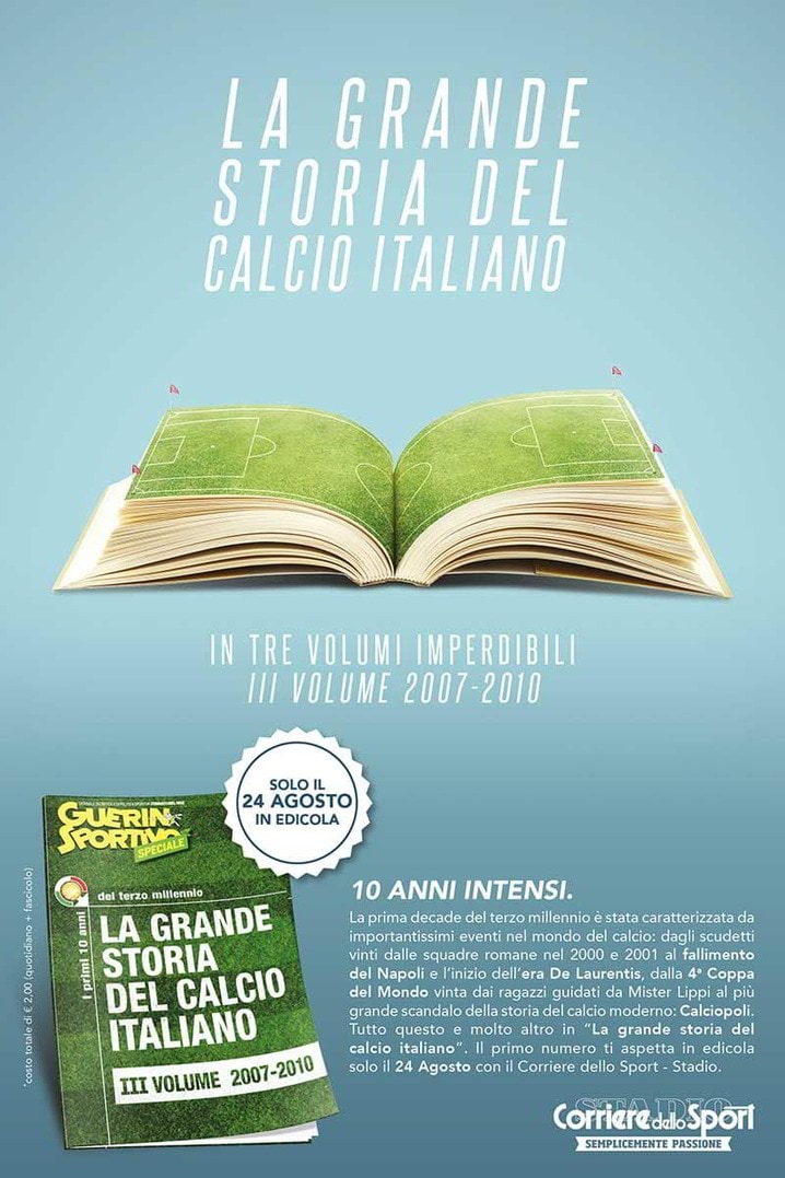 Guerin Sportivo Speciale: La grande storia del Calcio Italiano in allegato con Corriere dello Sport-Stadio