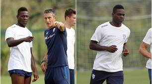 Balotelli, primo allenamento con il Brescia