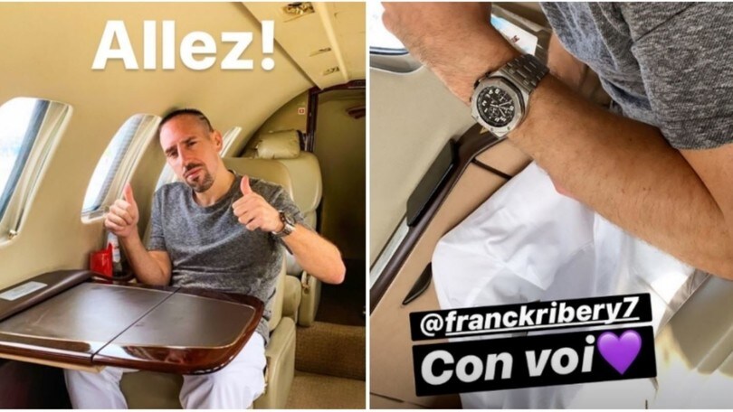 Fiorentina, Ribery in volo verso Firenze: "Con voi"