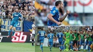 Chiellini, gol vittoria e dedica alla figlia. La Juve batte il Parma 1-0