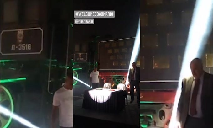 Mosca, Joao Mario arriva in...locomotiva
