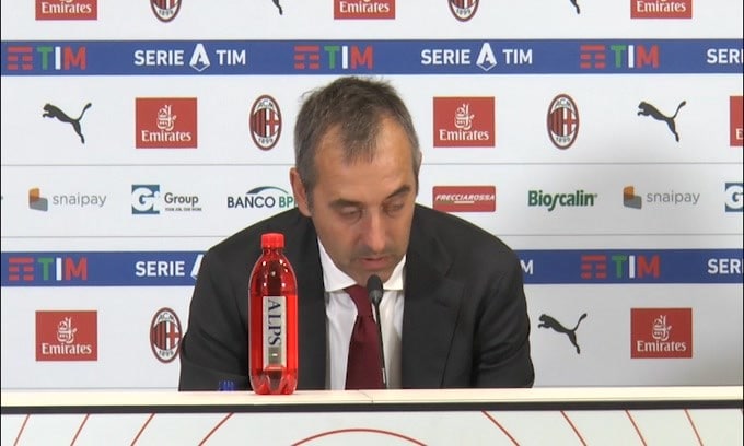 Giampaolo: "Piatek out? Abbiamo la possibilità di attingere alle risorse"
