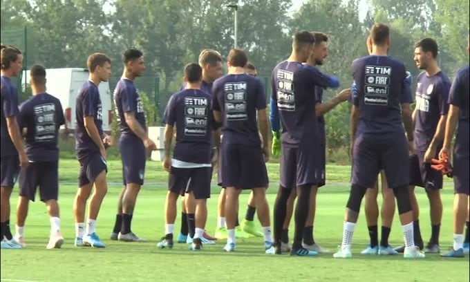 Primo allenamento per l'Italia di Mancini verso Euro 2020