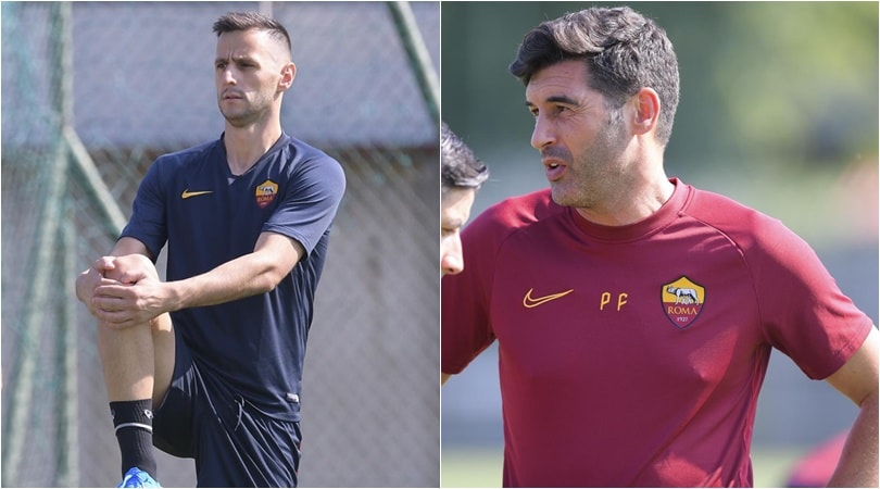 La Roma si allena, Kalinic già a disposizione di Fonseca