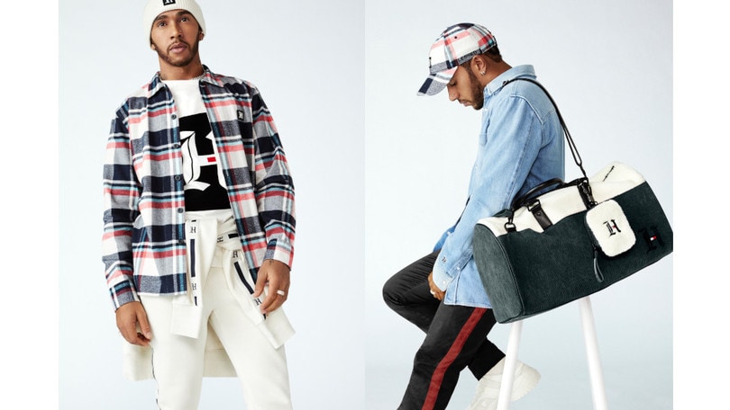 Non solo Formula 1: Lewis Hamilton in pista per Tommy Hilfiger