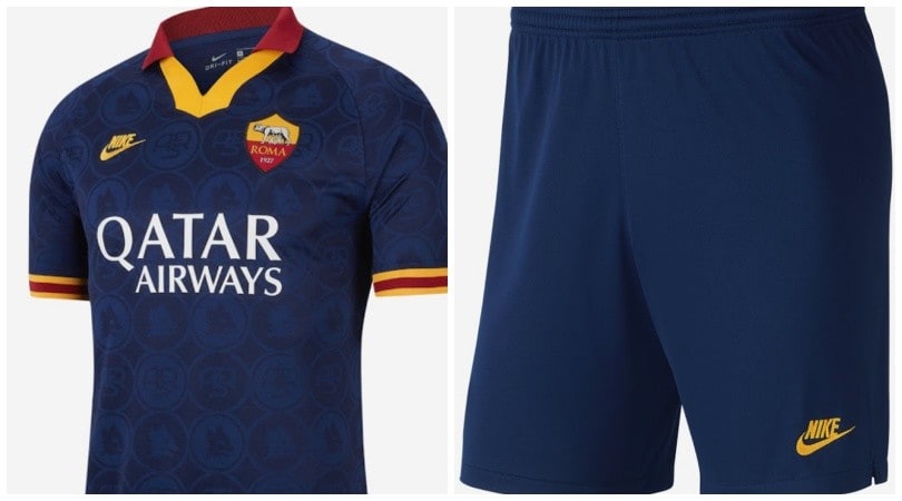 Roma, tutti i dettagli sulla terza maglia vintage