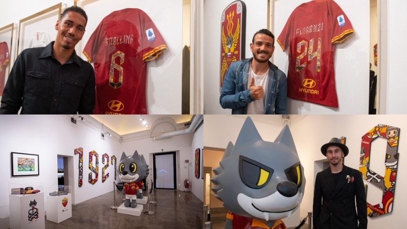 Roma, Florenzi e Smalling al vernissage per tokidoki