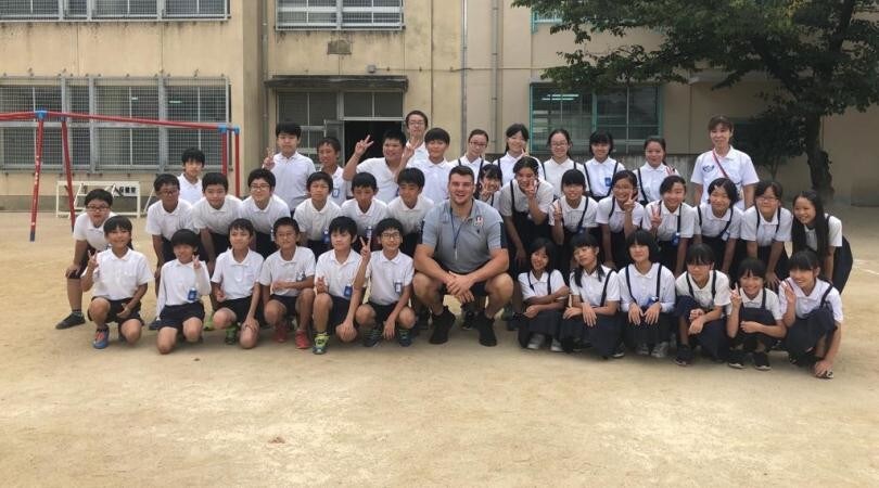 Rugby, gli azzurri tornano a scuola tra sorrisi e tanta emozione