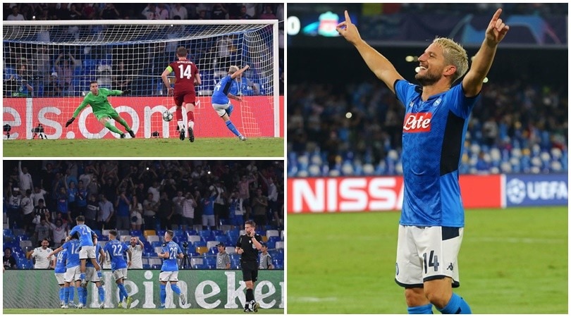 Napoli da urlo! Mertens e Llorente mandano il Liverpool al tappeto