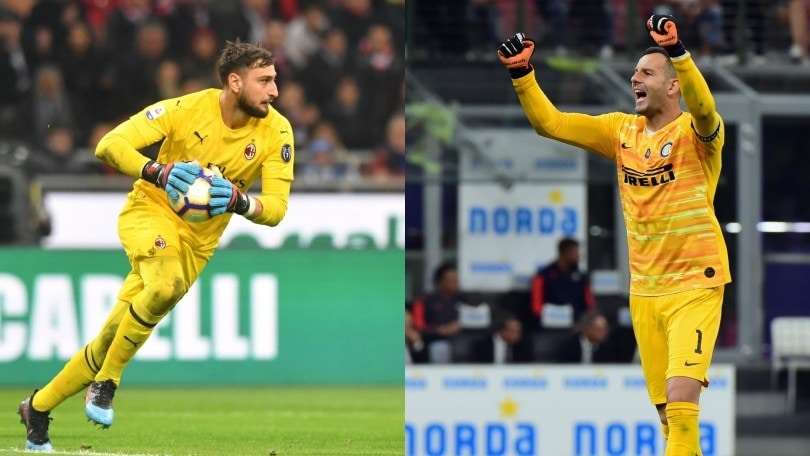 Milan-Inter, i numeri di Donnarumma e Handanovic