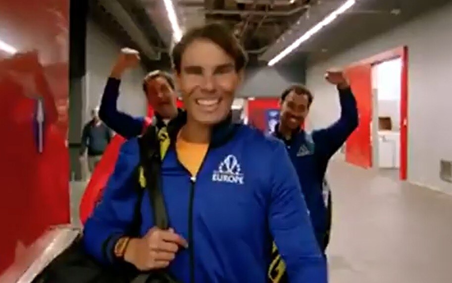 Federer e Fognini, scherzo a Nadal nel video social