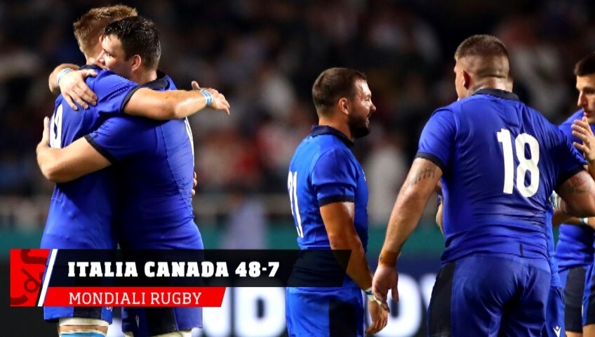 Mondiali Rugby, Italia-Canada 48-7