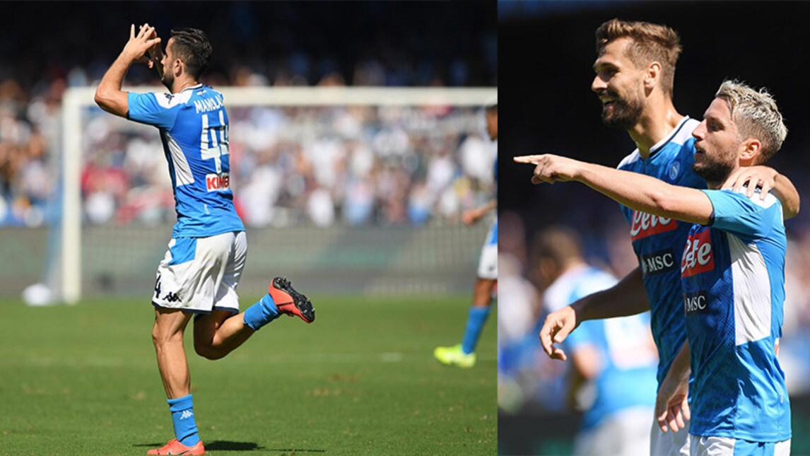 Napoli, che sofferenza! Mertens e Manolas firmano i tre punti