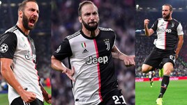 Juve, che esultanza Higuain contro il Bayer Leverkusen