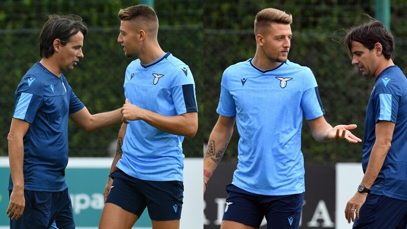 Colloquio Inzaghi-Milinkovic prima del Rennes