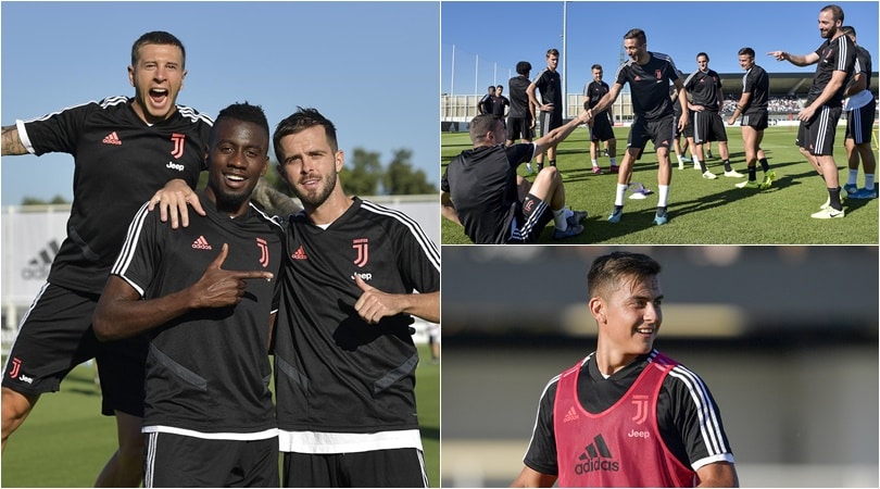 La Juve smorza la tensione in vista dell'Inter: scherzi in allenamento