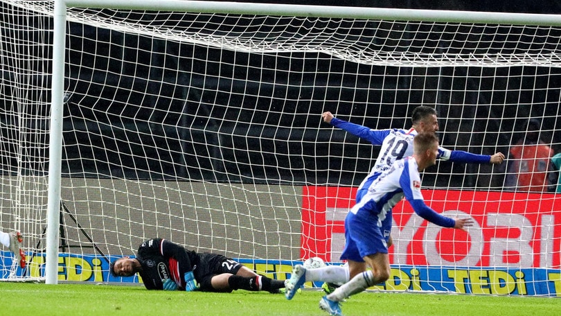 Bundesliga, tris dell'Hertha Berlino al Dusseldorf