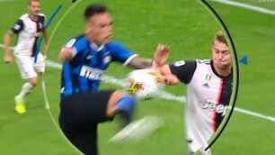 De Ligt, fallo di mano in area: Rocchi dà rigore all'Inter