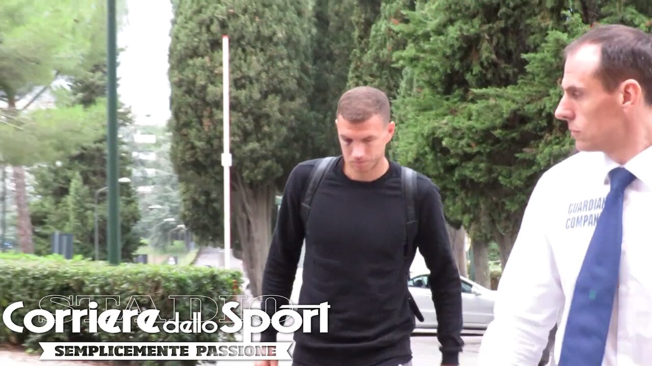Dzeko, occhio nero e intervento: il bosniaco arriva a Villa Stuart